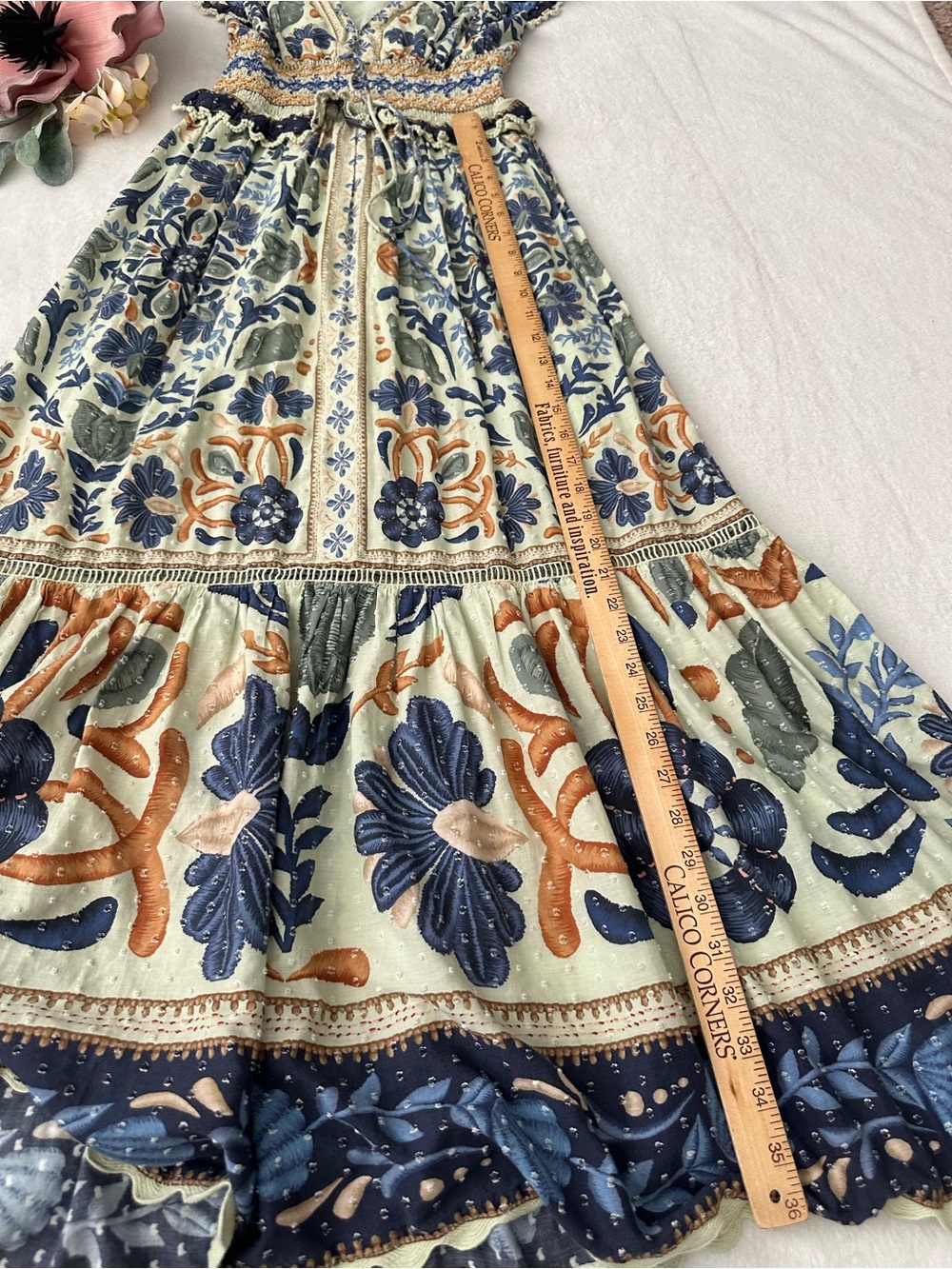 Farm Rio Ocean Tapestry Maxi Dress size X-Small - Picture 14 of 14